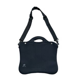 BUILT Up to 15" Laptop Bag Case Shoulder Black Computer Neoprene Sleeve Strap